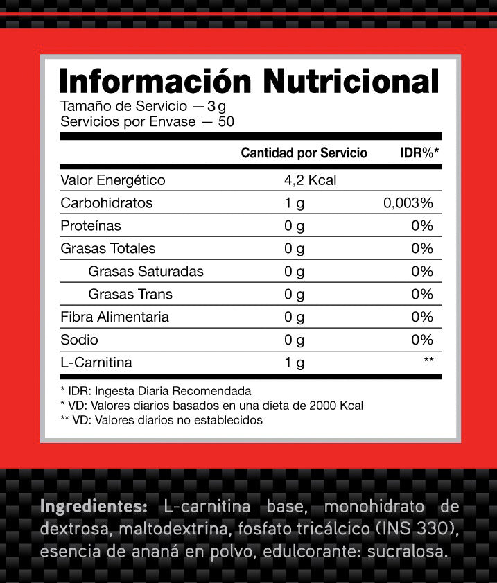 CARNITINA 150GRS - 50 SERV - 2