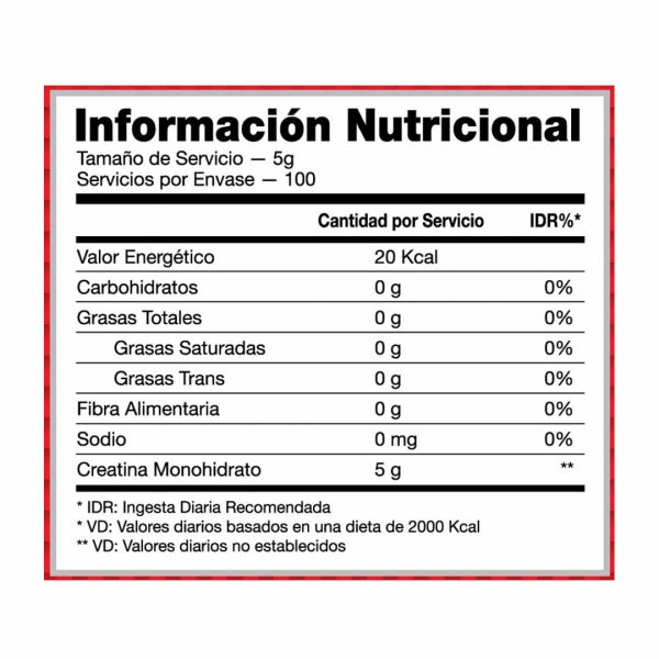 CREATINE MONOHYDRATE 500GRS - 2