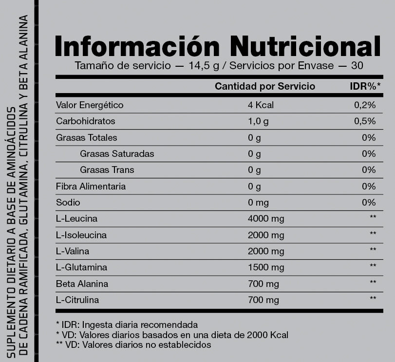 BCAA ULTIMATE SERIES 8G + GLUTAMINA - 2