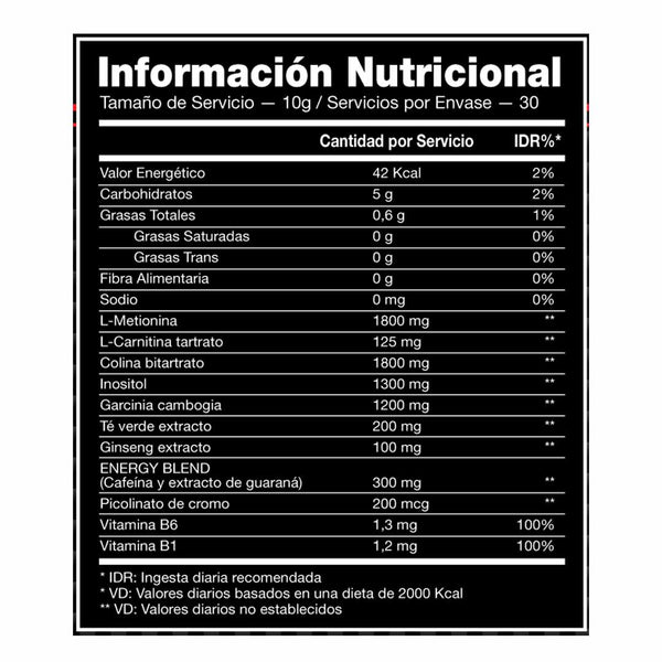 BLACK CUT FAT BURNER 30 SERV - 2