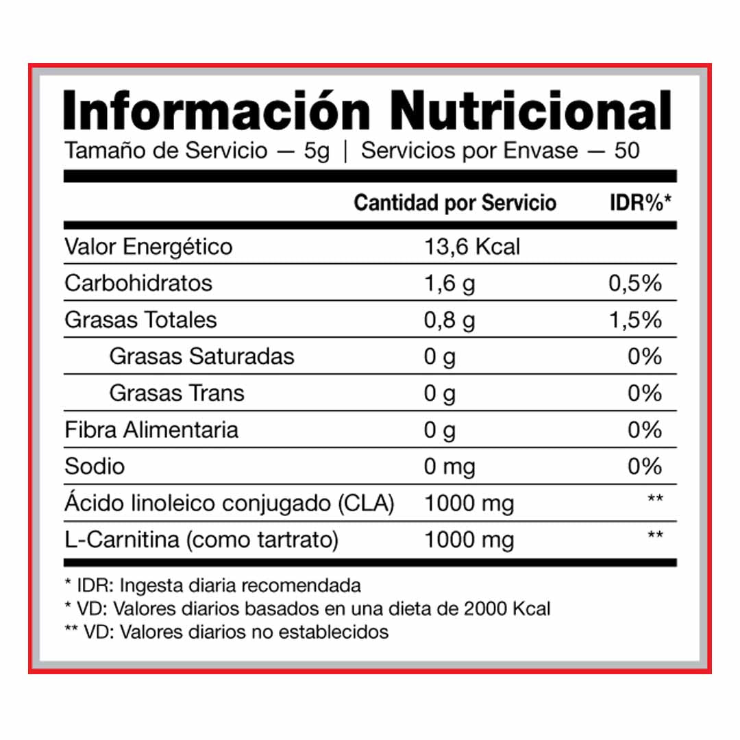 CLA + CARNITINA 250GRS - 2
