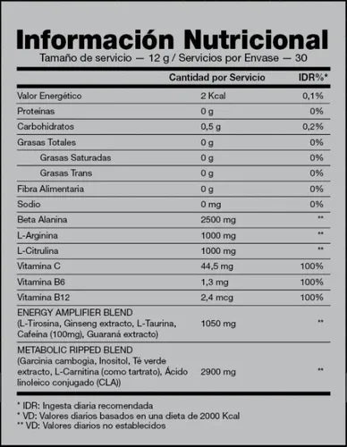 SLASH RIPPED PREWORKOUT 360G - 2